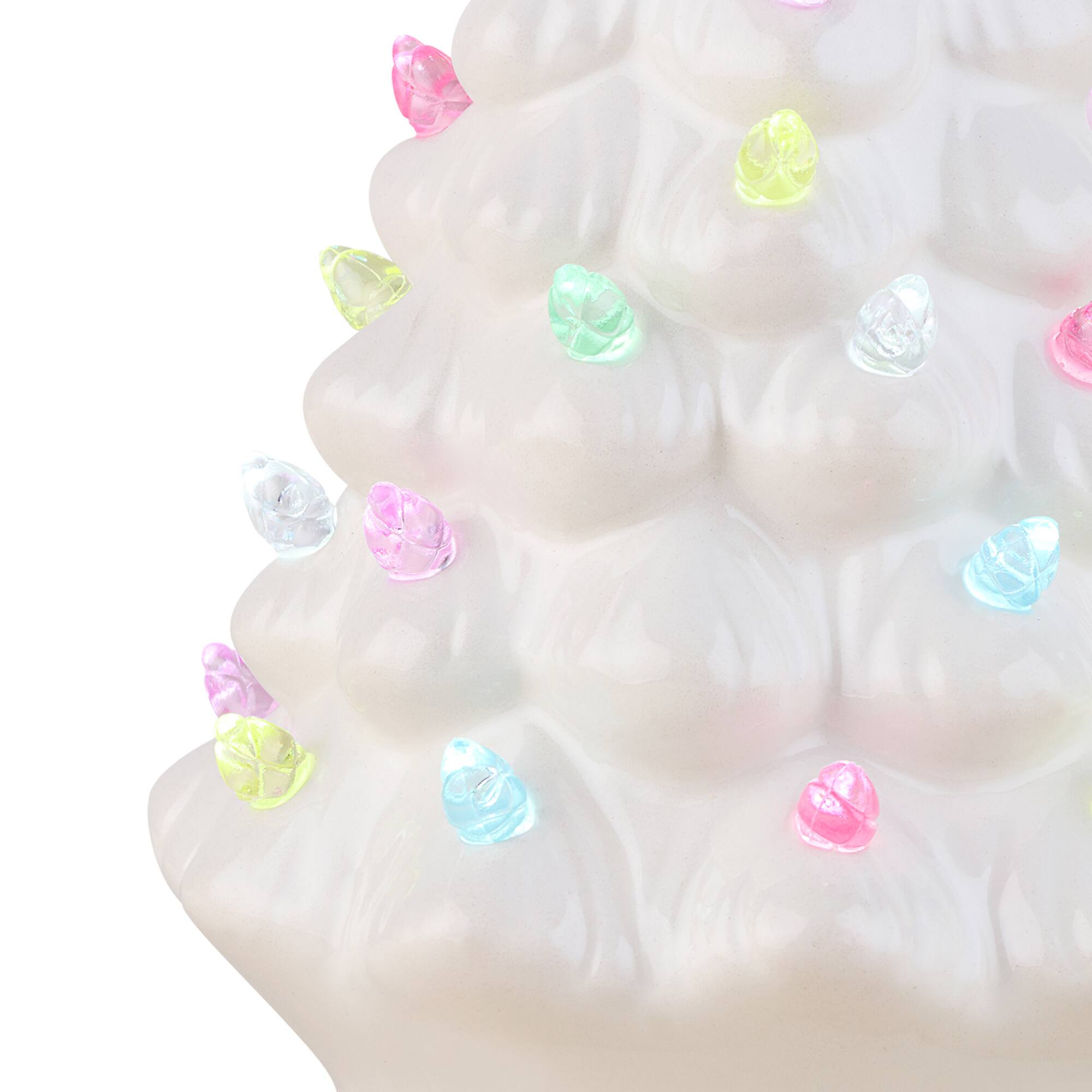 Mr. Cottontail White 8" Ceramic Easter Bunny Tree